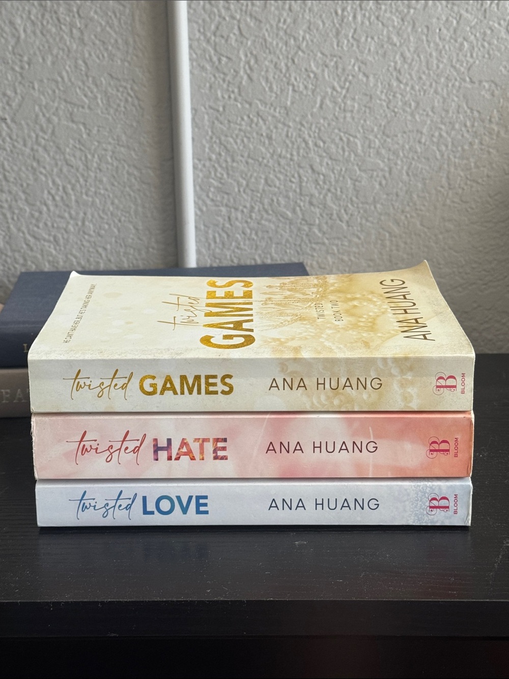 Twisted Games / Twisted Hate / Twisted Love Paperback Set - Yellow, Pink, Blue